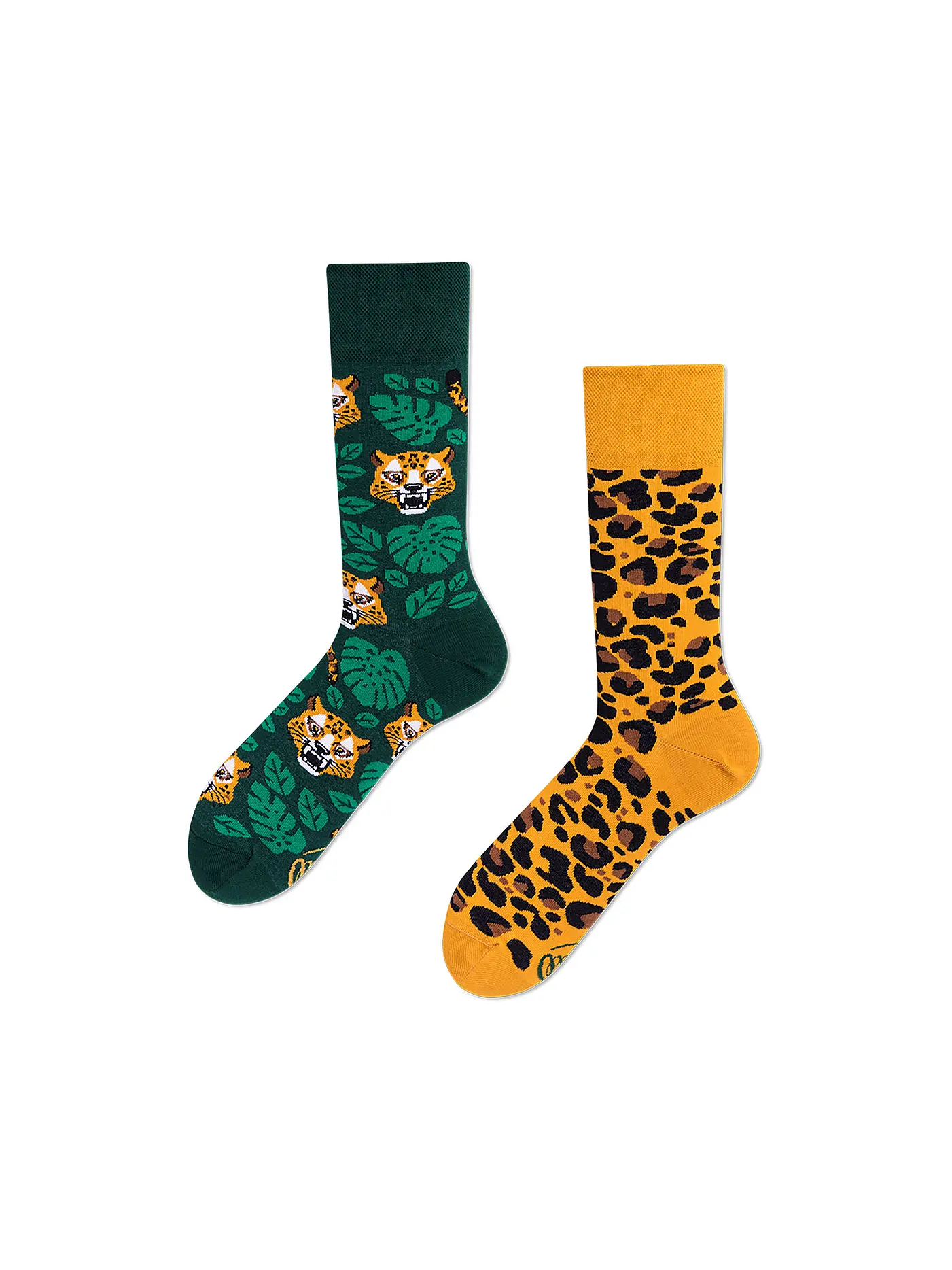 MANY MORNINGS | Damen Socken EL LEOPARD orange | 